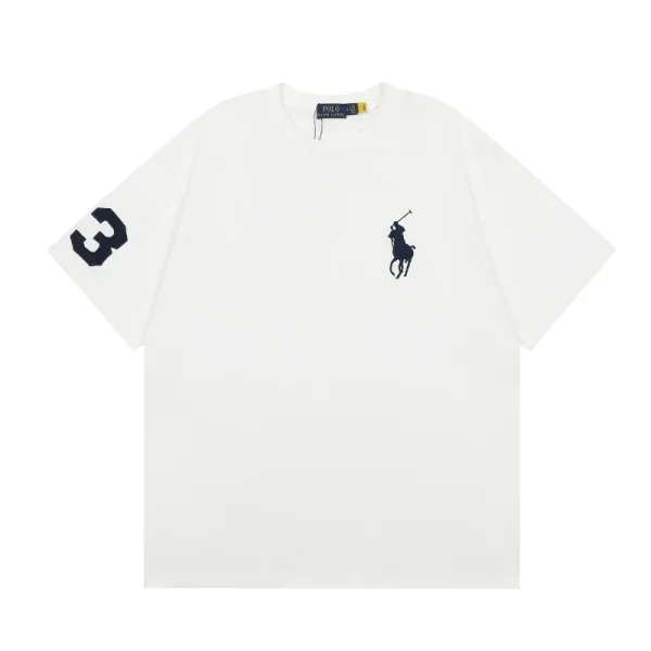 Polo Ralph Lauren Big Pony 3 Sleeve Graphic T-Shirt Gray - 20