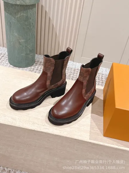 Louis Vuitton Monogram Chelsea Boots Brown - 16