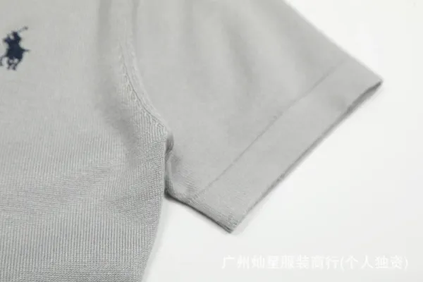 Polo Ralph Lauren V-Neck Ribbed T-Shirt Pink - 17