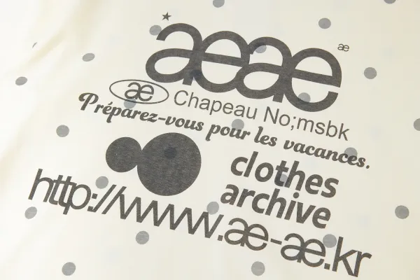 aeae Polka Dot Archive Print T-Shirt Gray - 23