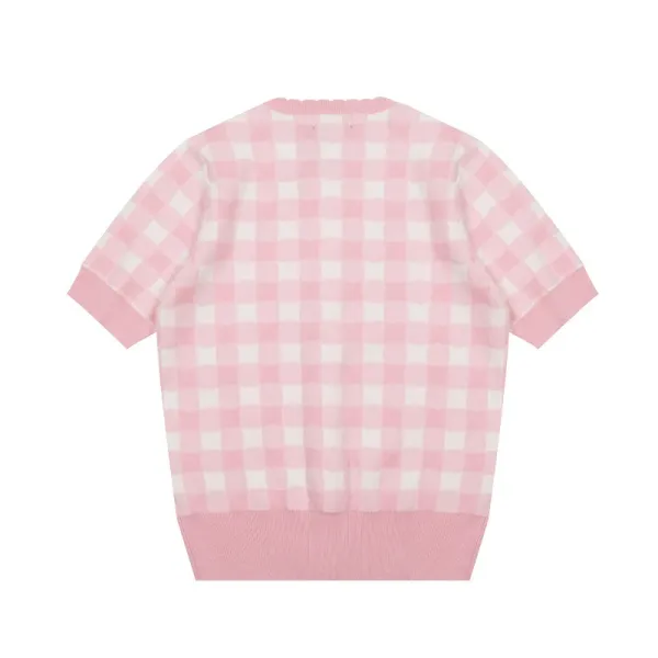 Polo Ralph Lauren Gingham Check Cardigan Red and White Cardigan - 6