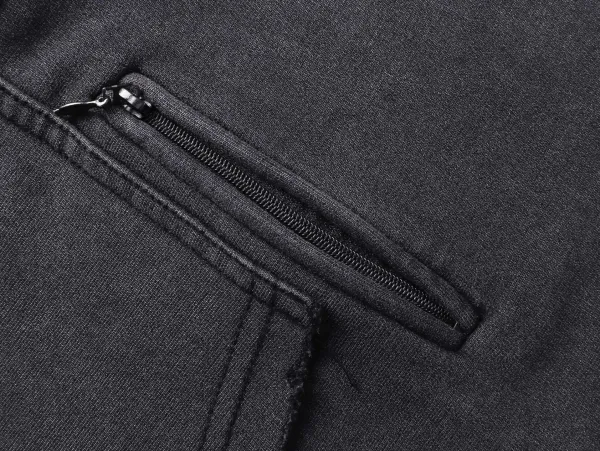 Balenciaga Fashion Designer Distressed Denim Hoodie Black - 13