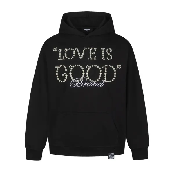 GRA Good Splatter Print Oversized Hoodie White - 5