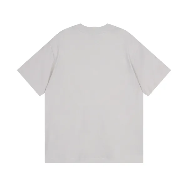 BALENCIAGA Luxury Script Logo T-Shirt Gray - 8