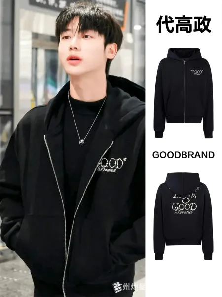 GRA Good Splatter Print Oversized Hoodie White - 25