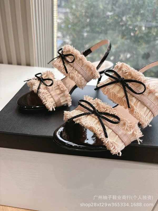 Dior J'Adior Ruffled Mule Black Heels - 17
