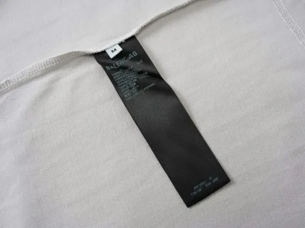 BALENCIAGA Luxury Script Logo T-Shirt Gray - 14