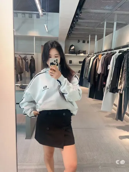 Balenciaga AG Logo Hoodie White - 5