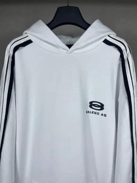 Balenciaga AG Logo Hoodie White - 13