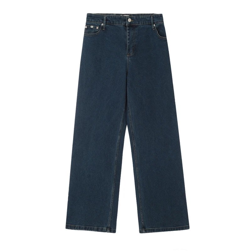 Calvin Klein Jeans Wide-Leg Denim Navy Jeans - 11