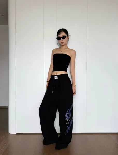 Gallery Dept. Embroidered Script Sweatpants Black - 26