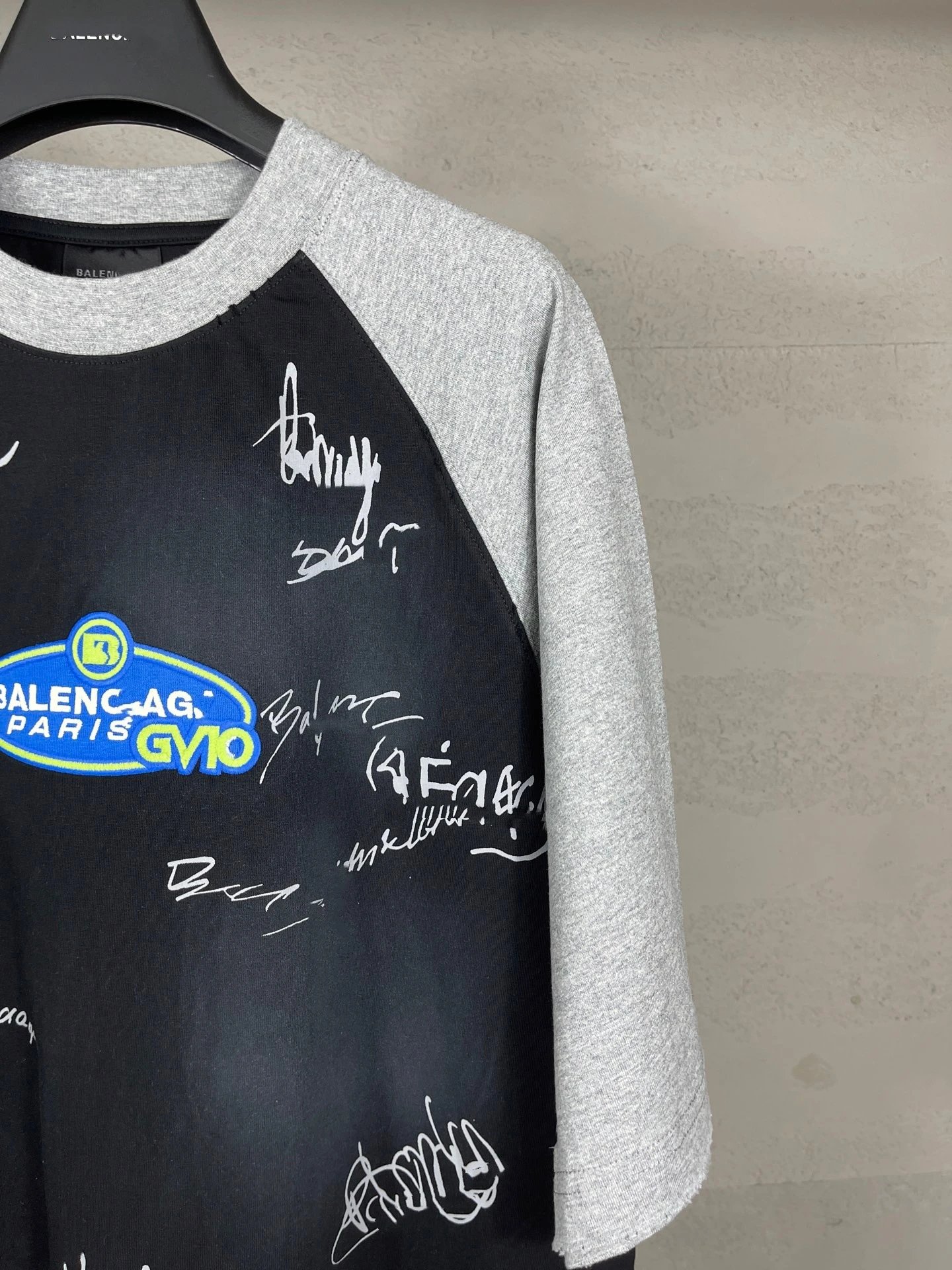 Balenciaga x GVO Raglan T-Shirt Neon Yellow - 13