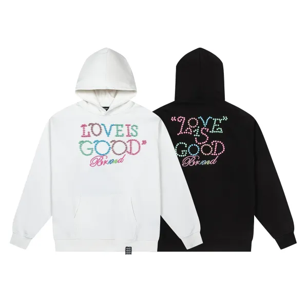 GRA Good Splatter Print Oversized Hoodie White - 40