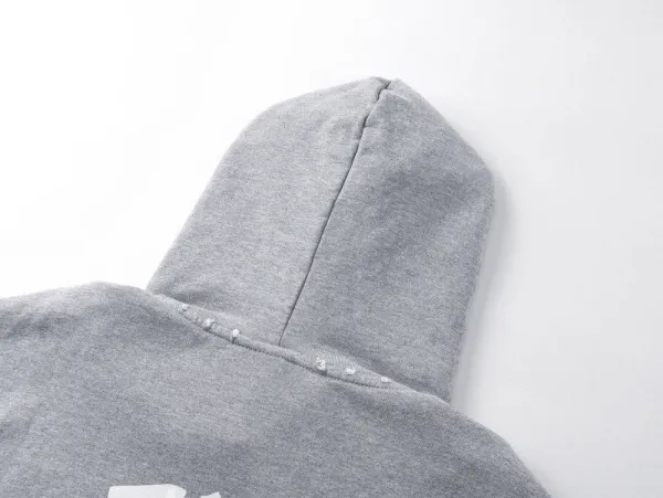 Balenciaga BALENCIAGA AC Distressed Gray Hoodie - 17