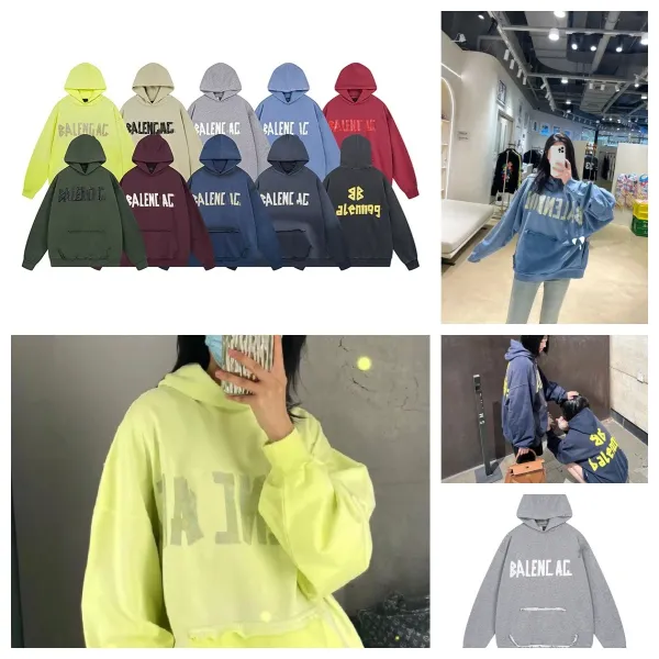 Balenciaga BALENCIAGA AC Distressed Gray Hoodie - 2
