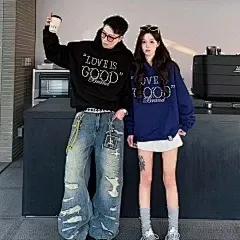 GRA Good Splatter Print Oversized Hoodie White - 23