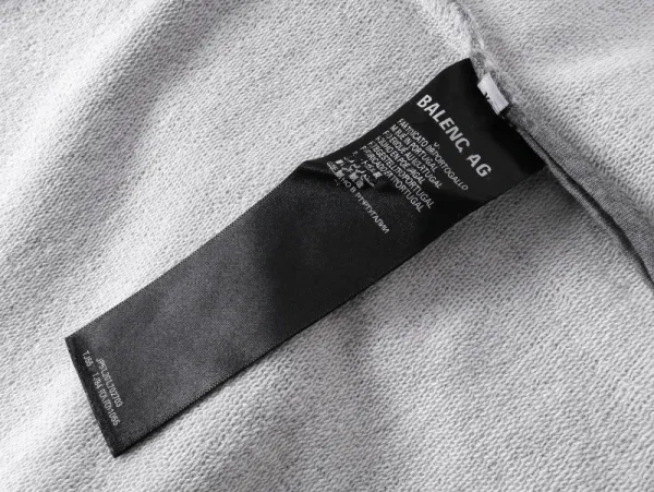 Balenciaga BALENCIAGA AC Distressed Gray Hoodie - 15