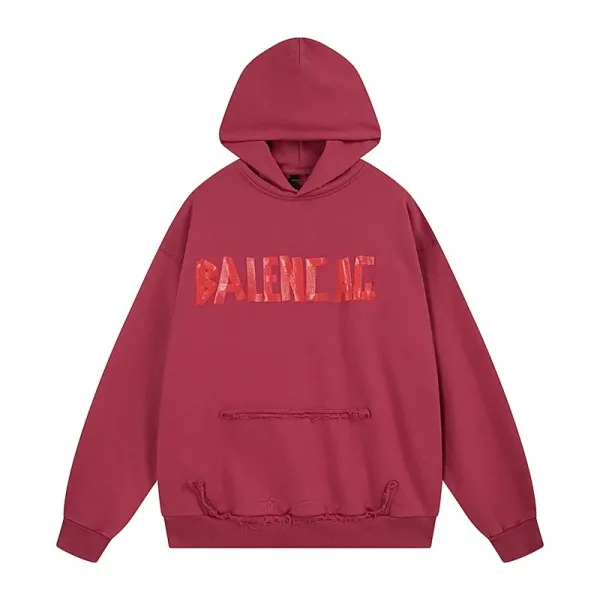Balenciaga BALENCIAGA AC Distressed Gray Hoodie - 25