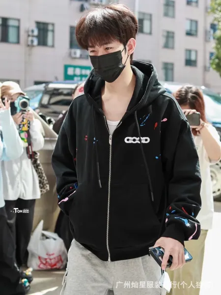GOOD Studio Embellished Logo Hoodie Black - 4