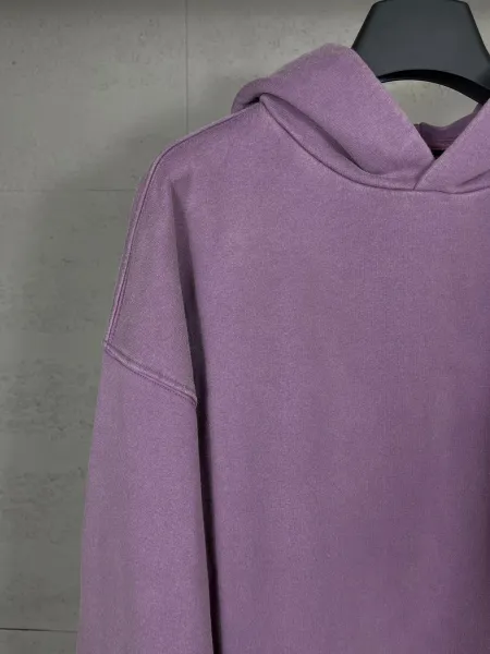 Balenciaga AG Logo Washed Blue Hoodie - 12