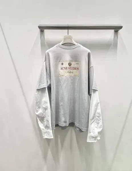 Acne Studios Vintage Label Graphic T-Shirt White - 6