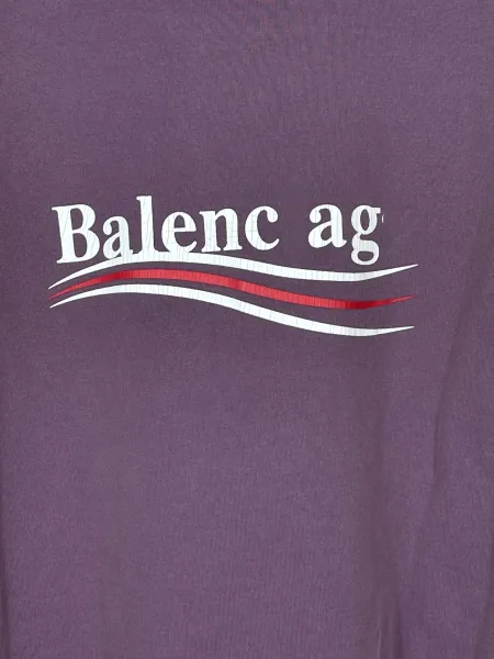 Balenciaga AG Logo Washed Blue Hoodie - 17