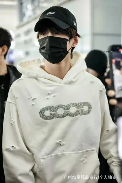 GRA Good Splatter Print Oversized Hoodie White - 34