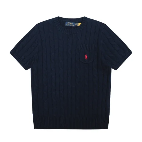 Polo Ralph Lauren Cable Knit Short-Sleeve Sweater Cream - 39