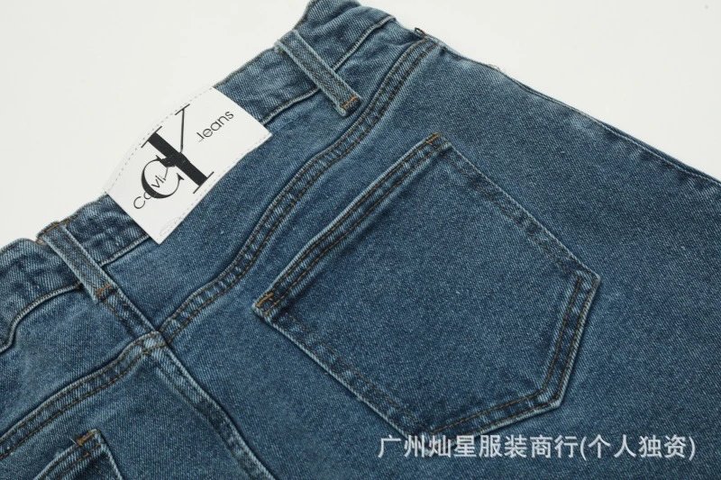 Calvin Klein Jeans Wide-Leg Denim Navy Jeans - 23