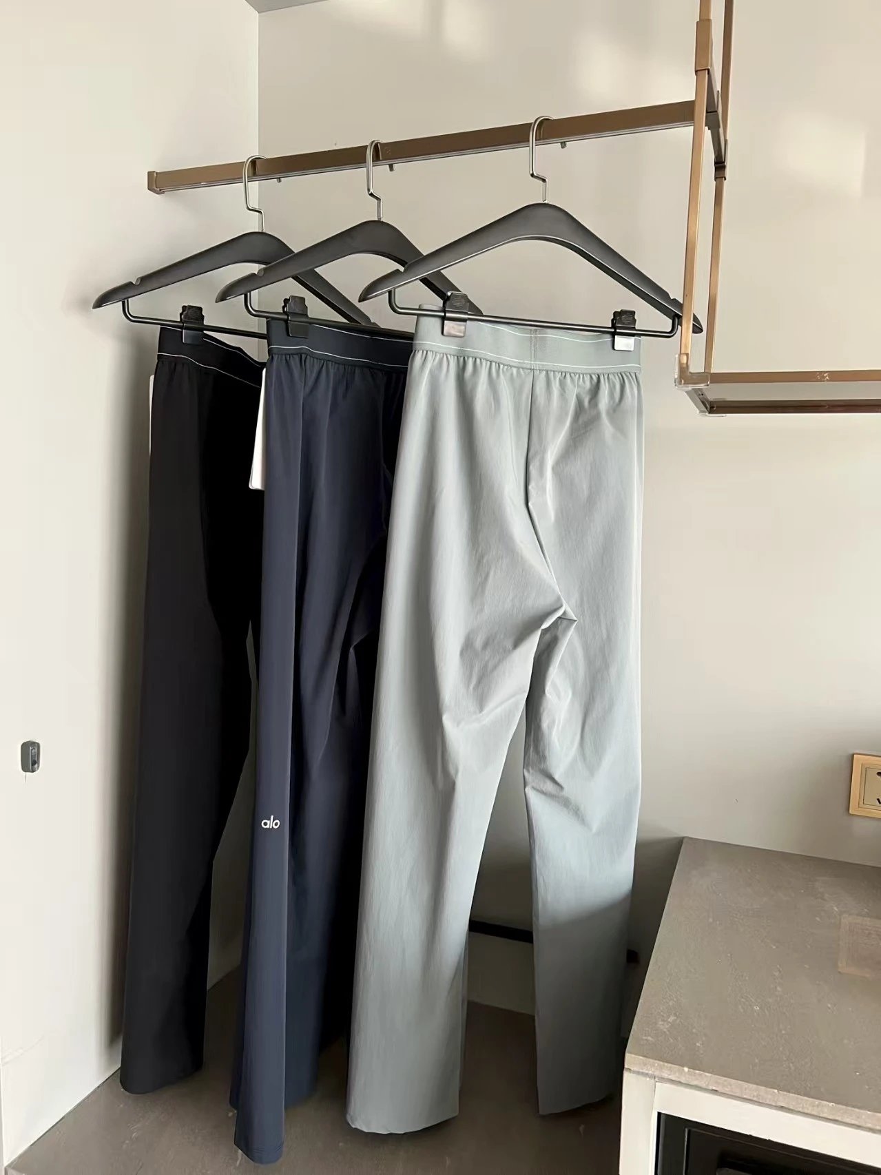 Olivia Palermo x olb Crop Tank Top and Logo Waistband Sweatpants Set Black/White - 3