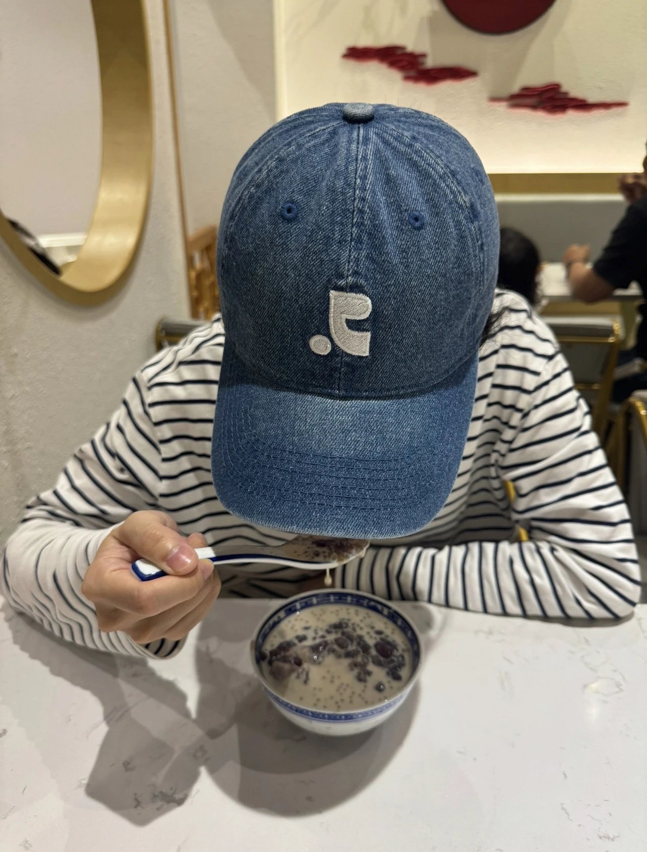 GRA Logo Embroidered Dad Hat Light Gray Baseball Cap - 20