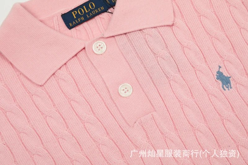 Polo Ralph Lauren Cable Knit Polo Purple - 20