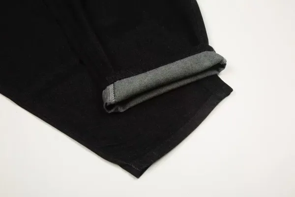 Fakuna Matar Black Wide-Leg Denim Jeans - 11