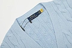 Ralph Lauren Cable Knit Cardigan Beige Sweater - 13