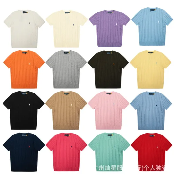 Polo Ralph Lauren Cable Knit Short-Sleeve Sweater Cream - 4