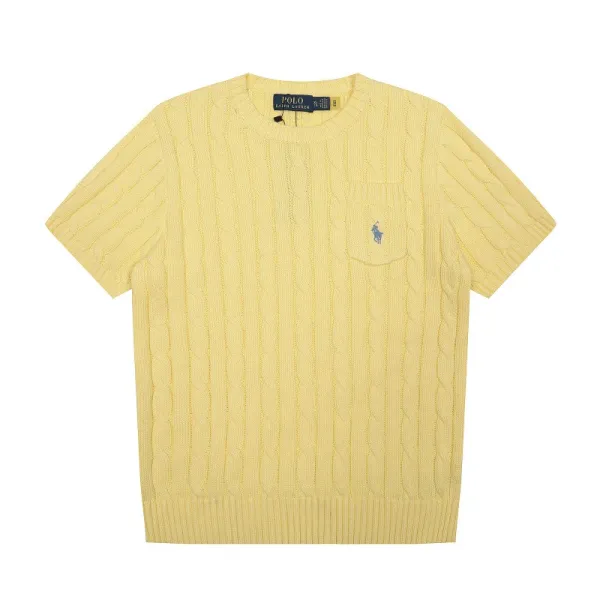 Polo Ralph Lauren Cable Knit Short-Sleeve Sweater Cream - 28