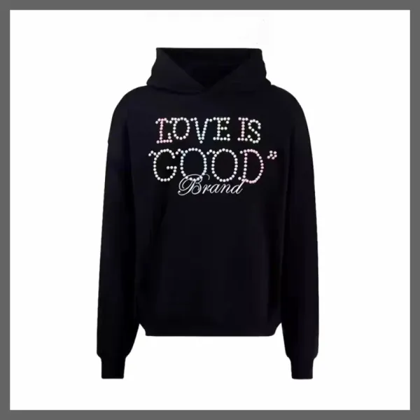 GOOD Studio Embellished Logo Hoodie Black - 26
