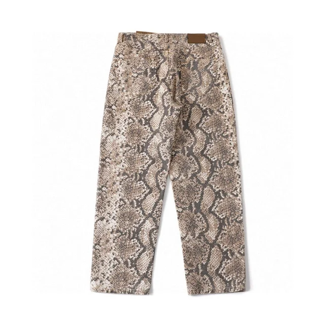 Unbranded Jeans Snake-Print Wide-Leg product detail image 3