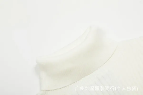 Calvin Klein CK Ribbed Turtleneck Sweater Off-White - 16