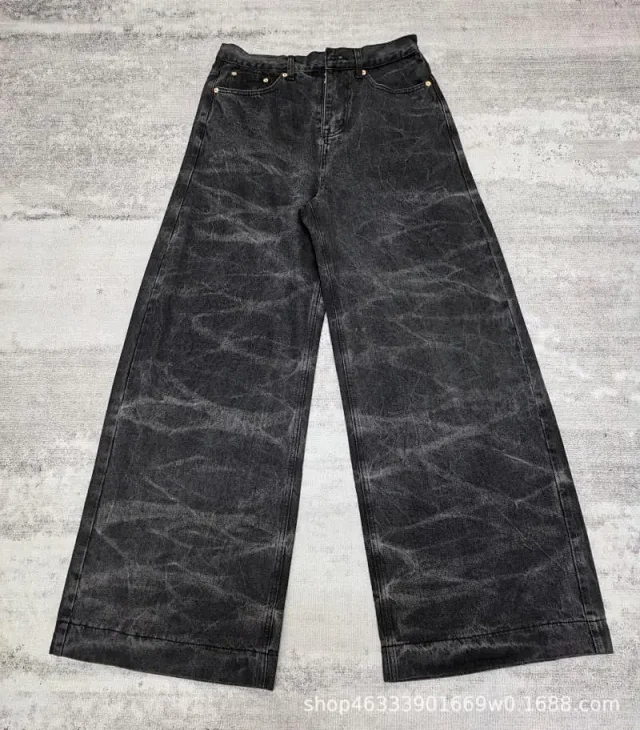 Unbranded Jeans Washed wide-leg flare product detail image 2