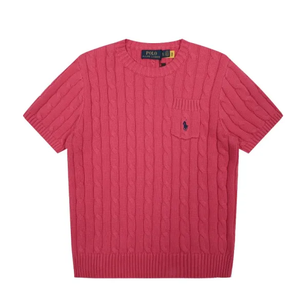 Polo Ralph Lauren Cable Knit Short-Sleeve Sweater Cream - 37
