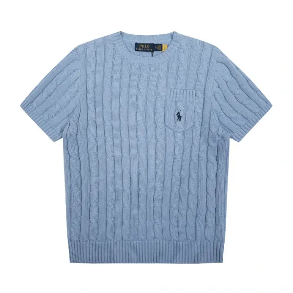 Polo Ralph Lauren Cable Knit Short-Sleeve Sweater Cream - 38