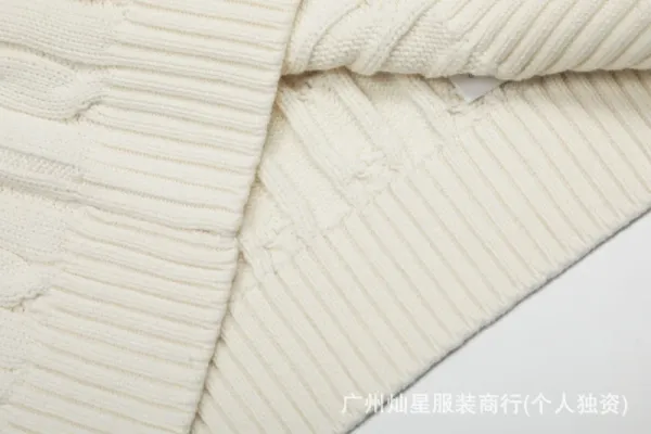 Polo Ralph Lauren Cable Knit Short-Sleeve Sweater Cream - 23