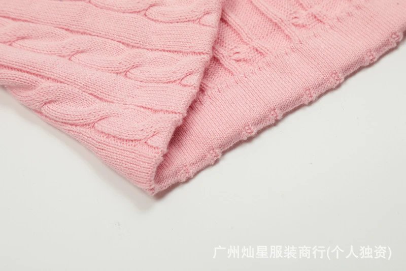 Polo Ralph Lauren Cable Knit Polo Purple - 16