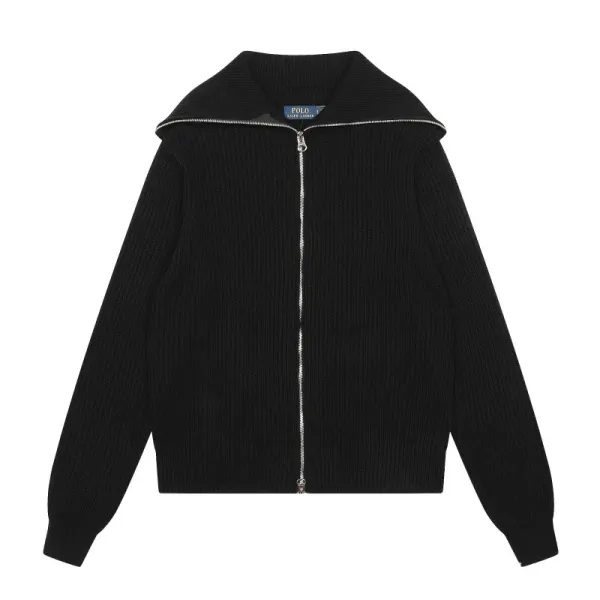 Polo Ralph Lauren Ribbed Zip-Up Sweater Navy - 21