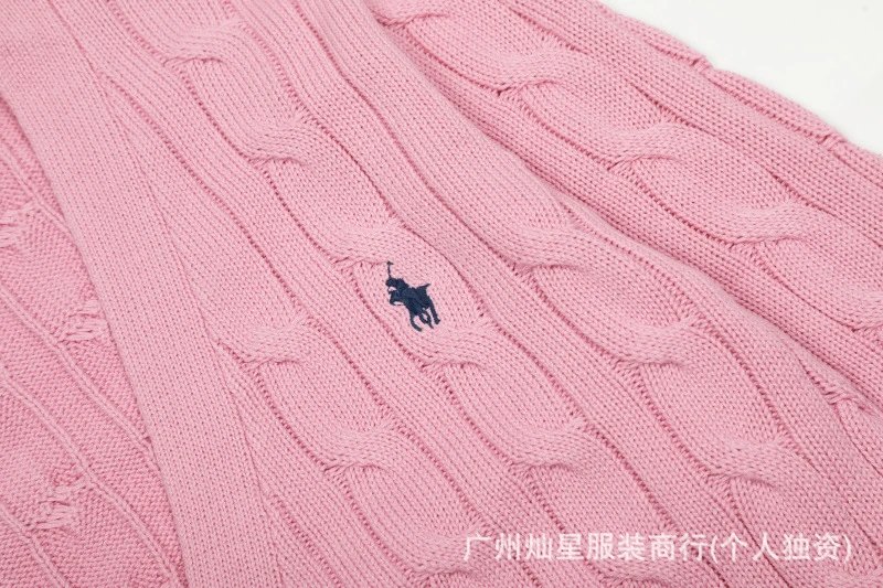 Ralph Lauren Cable Knit Cardigan Beige Sweater - 21