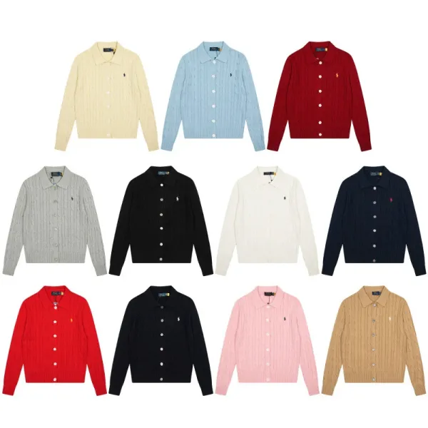 Polo Ralph Lauren Cable Knit Cardigan Pale Yellow Cardigan - 2
