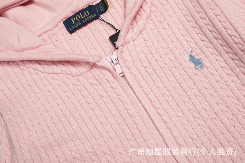 Polo Ralph Lauren Cable Knit Hooded Sweater Black - 13