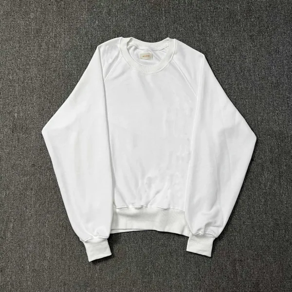 ALD. Logo Print Raglan Sleeve Crewneck Sweatshirt White - 28