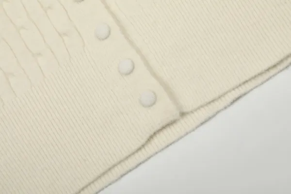 Vivienne Westwood Orb Cable Knit Cardigan Pale Yellow - 13